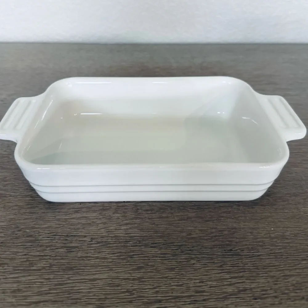LeCreuset Rectangular Baking Dish White